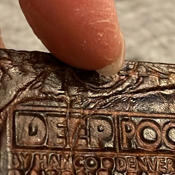 Faux embossed leather credit card/money clip  NWOT Sienna - Picture 6 of 10